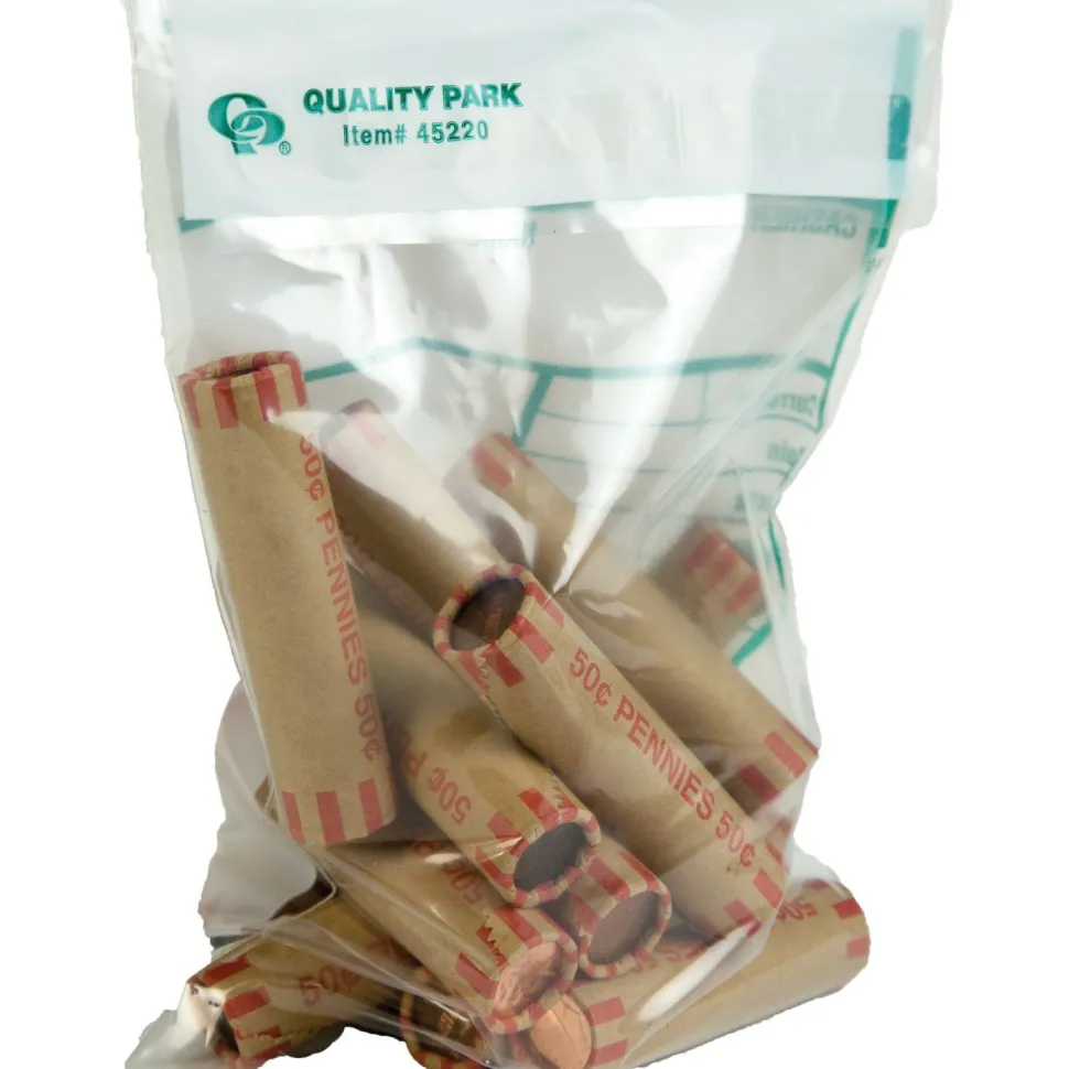 Quality Park Tamper-Evident Cash Transmittal Bags With Redi-Strip, 6" x 9", White, Pack Of 100
