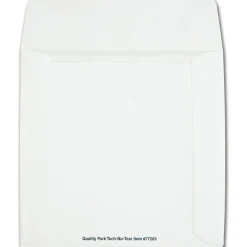 Quality Park Tech-No-Tear CD/DVD Sleeves, White, Pack Of 100