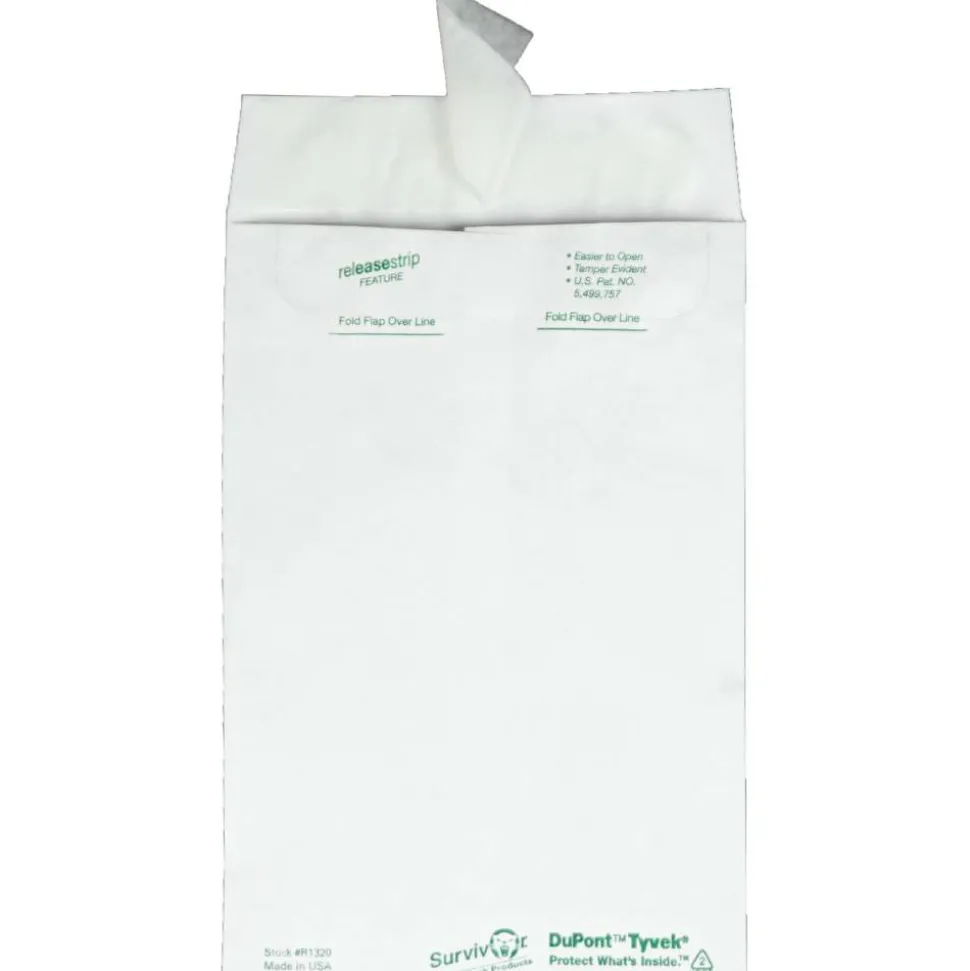 Quality Park Tyvek 6" x 9" Envelopes, Self-Adhesive Closure, White, Box Of 100