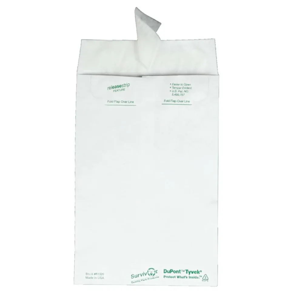 Quality Park Tyvek 6" x 9" Envelopes, Self-Adhesive Closure, White, Box Of 100