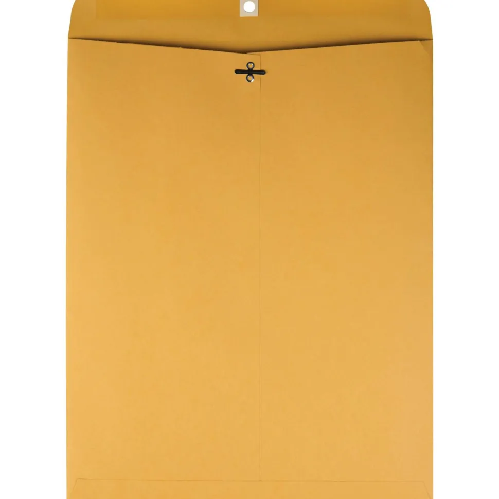 Quality Park 12" x 15 1/2" Envelopes, Claps Closure, Brown, Box Of 100