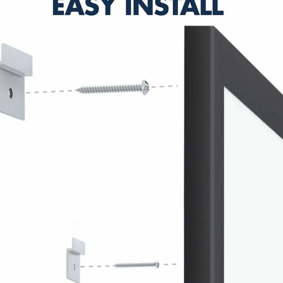Quartet Classic Series Total Erase Dry Erase Boards, 96" x 48", White Surface, Black Aluminum Frame