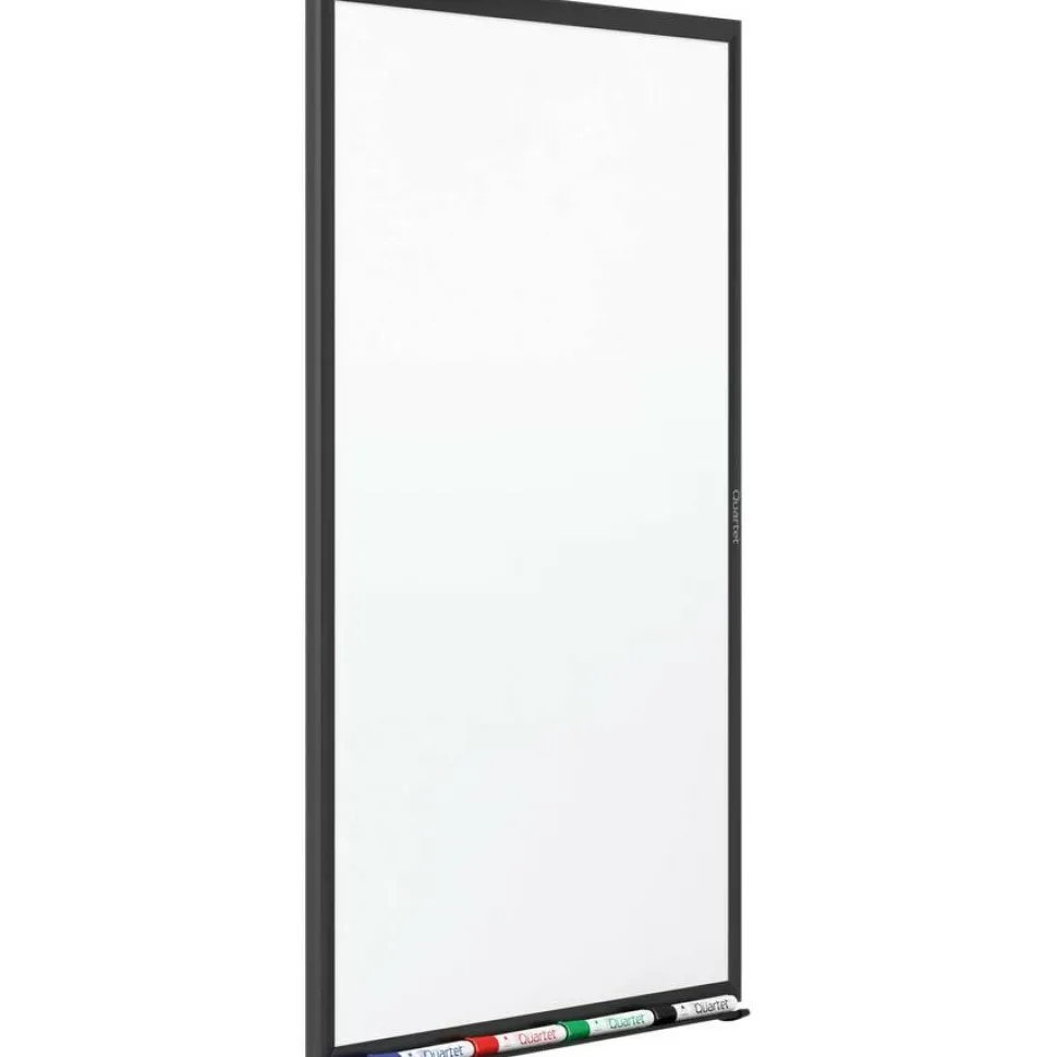 Quartet Classic Series Total Erase Dry Erase Boards, 96" x 48", White Surface, Black Aluminum Frame