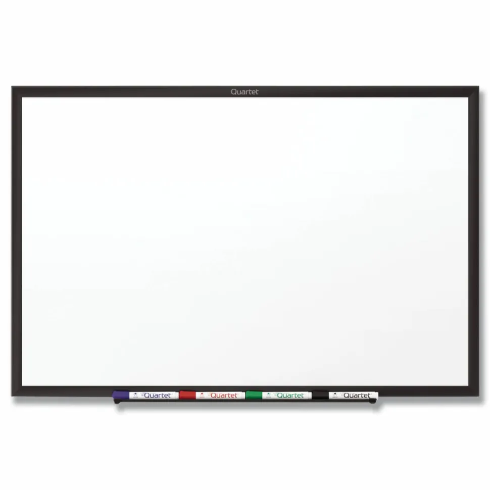 Quartet Classic Series Total Erase Dry Erase Boards, 96" x 48", White Surface, Black Aluminum Frame