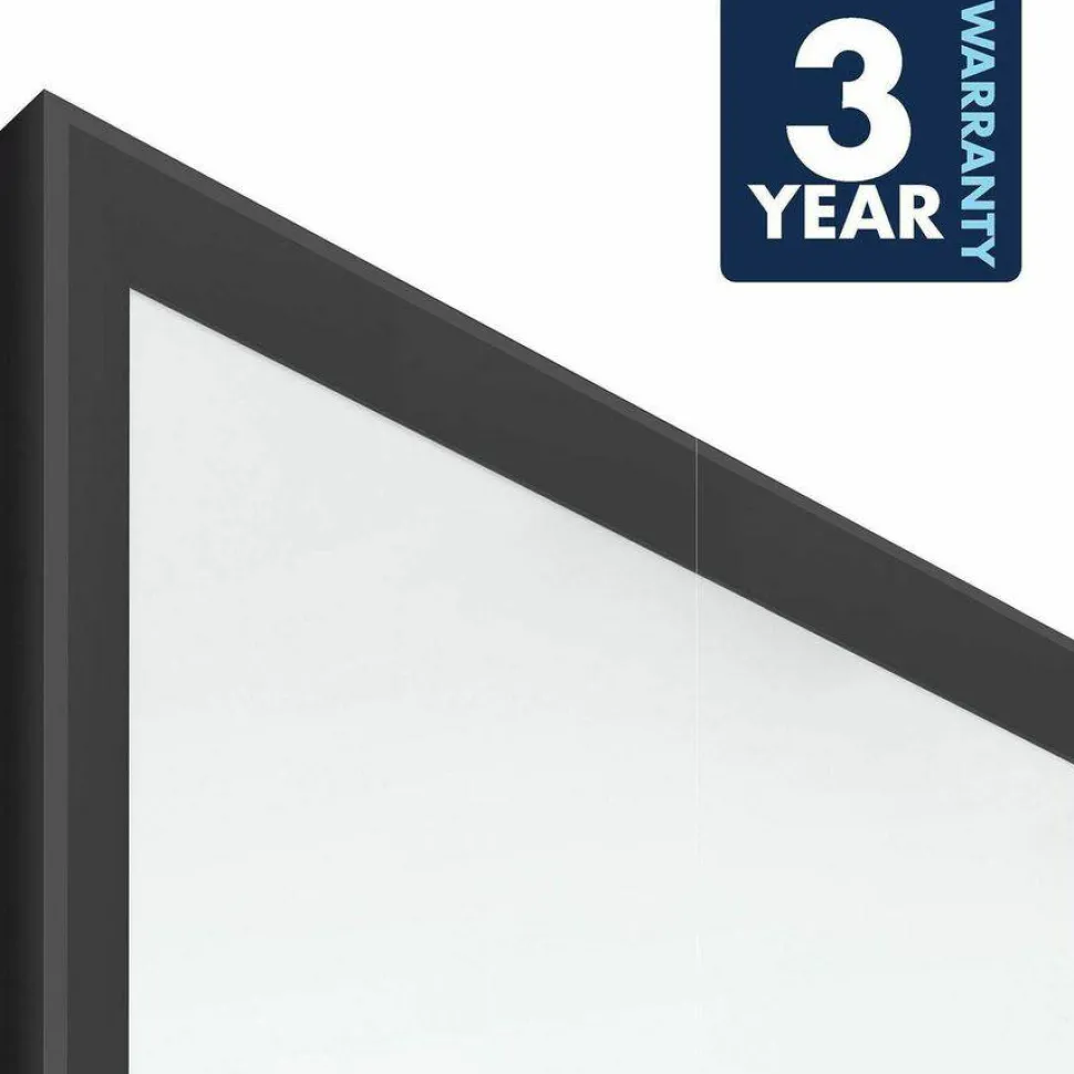 Quartet Classic Series Total Erase Dry Erase Boards, 96" x 48", White Surface, Black Aluminum Frame