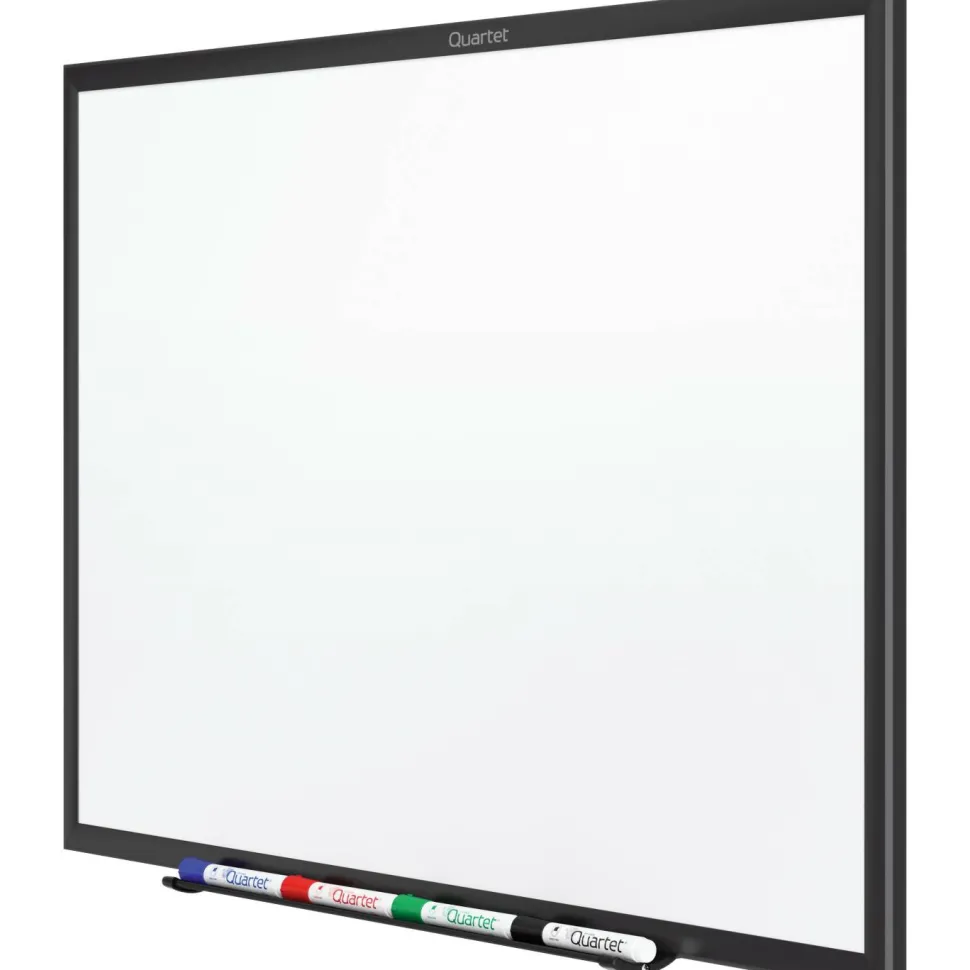 Quartet Classic Series Total Erase Dry Erase Boards, 96" x 48", White Surface, Black Aluminum Frame