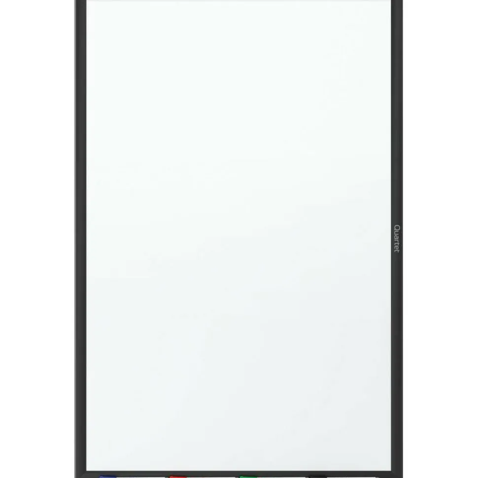 Quartet Classic Series Total Erase Dry Erase Boards, 96" x 48", White Surface, Black Aluminum Frame