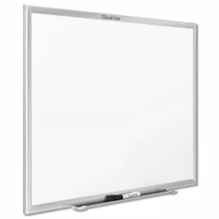 Quartet Classic Total Erase Non-Magnetic Melamine Dry-Erase Whiteboard, 36" x 24", Aluminum Frame With Silver Finish