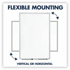 Quartet Classic Total Erase Non-Magnetic Melamine Dry-Erase Whiteboard, 36