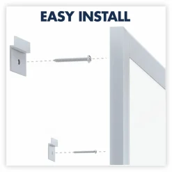 Quartet Classic Total Erase Non-Magnetic Melamine Dry-Erase Whiteboard, 36