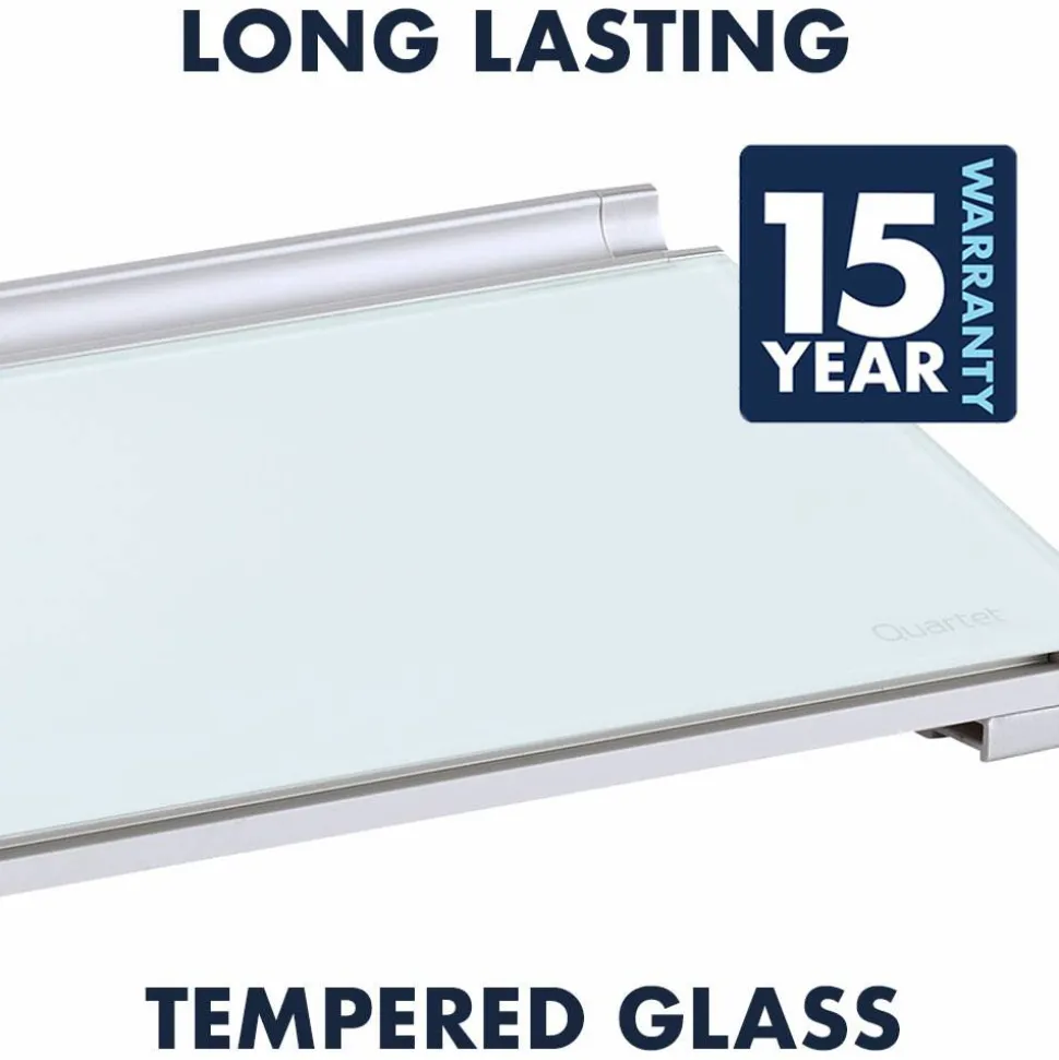 Quartet Dry-Erase Desktop Computer Pad, 18" x 6", White