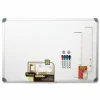 Quartet Euro Style Magnetic Dry-Erase Whiteboard, 24" x 36", Aluminum Frame With Silver Finish