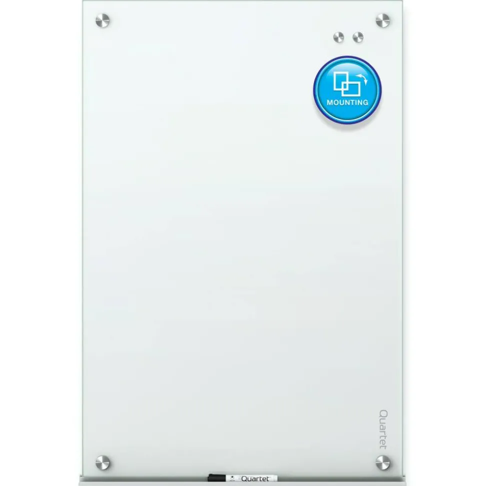 Quartet Infinity Magnetic Glass Unframed Dry-Erase Whiteboard, 72" x 48", White