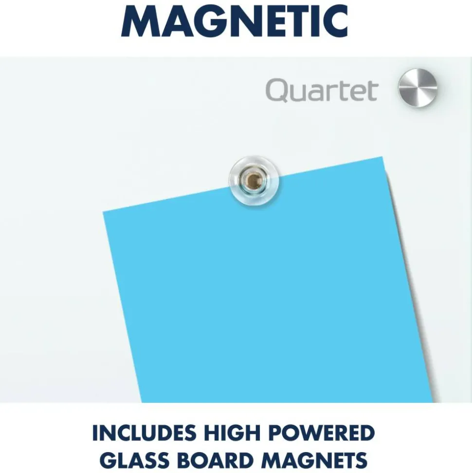 Quartet Infinity Magnetic Glass Unframed Dry-Erase Whiteboard, 72" x 48", White