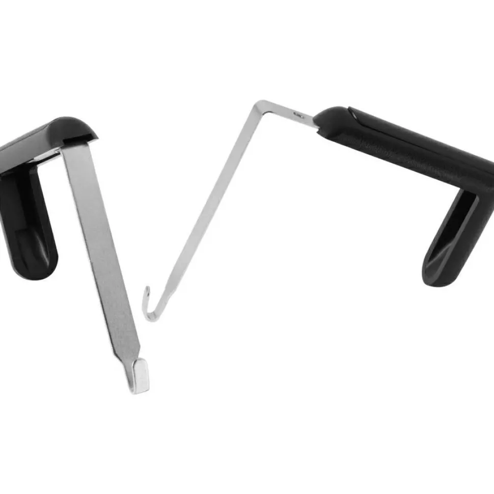 Quartet Adjustable Partition Hangers, Black, Set Of 2