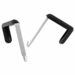 Quartet Adjustable Partition Hangers, Black, Set Of 2