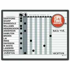 Quartet Classic DuraMax Magnetic Dry-Erase In/Out Board, 24" x 18", Aluminum Frame With Black Finish