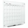 Quartet Infinity Magnetic Glass Calendar Board, Monthly Planning/Scheduling, 48" x 36", White Surface, Undated Calendar