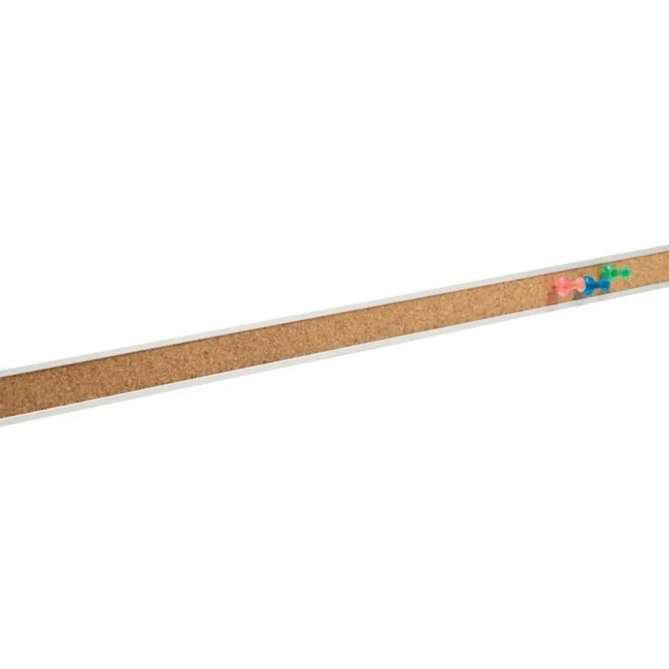 Quartet Natural Cork Bulletin Bars, 1" x 36", White