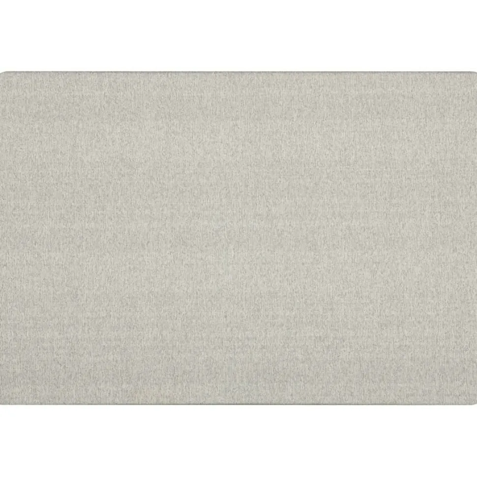Quartet Oval Office Unframed Fabric Bulletin Board, 36" x 48", Gray