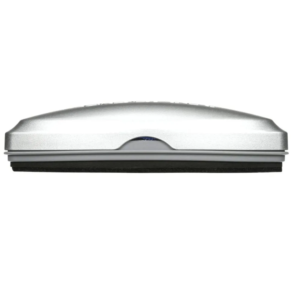 Quartet Premium Magnetic 3-In-1 Glass Board Eraser, 1 3/8"H x 2"W x 6 1/2"D, Silver