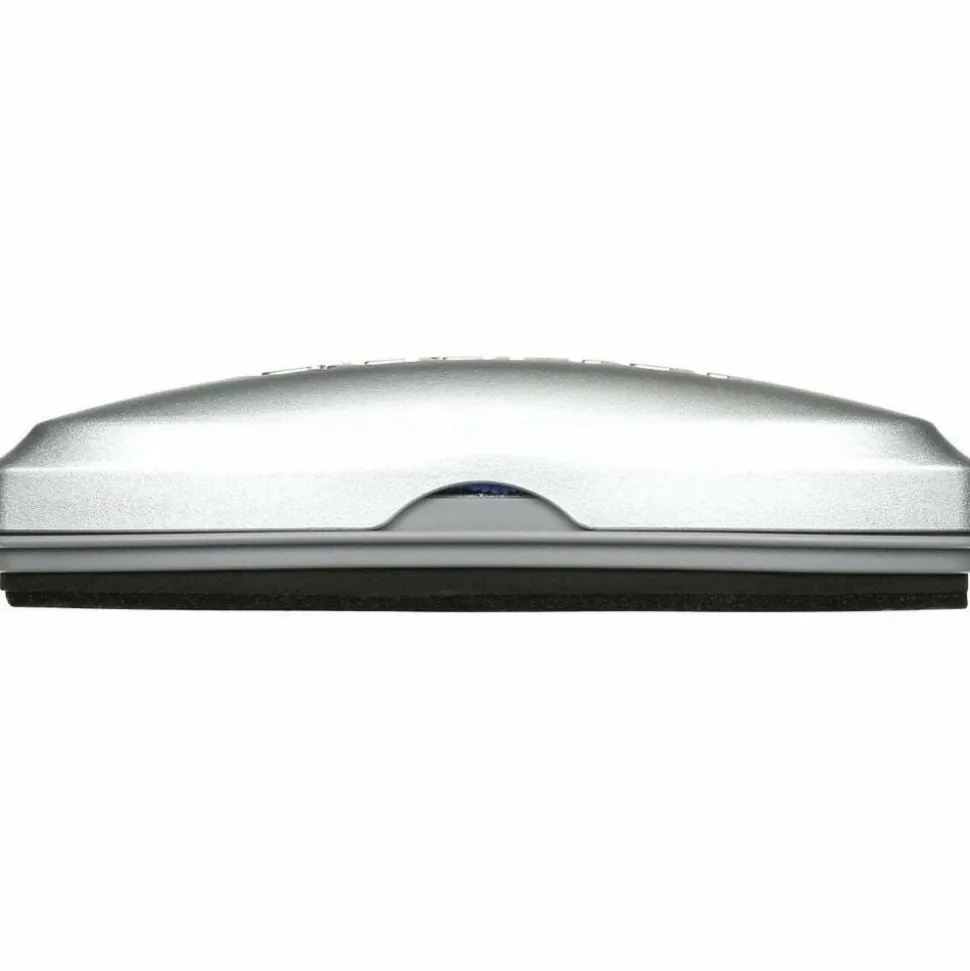 Quartet Premium Magnetic 3-In-1 Glass Board Eraser, 1 3/8"H x 2"W x 6 1/2"D, Silver