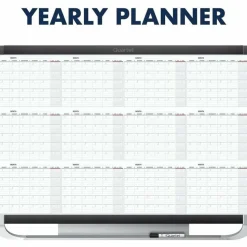 Quartet Prestige 2 Magnetic Dry-Erase 12 Month Calendar Board, 36" x 24", Total Erase Surface