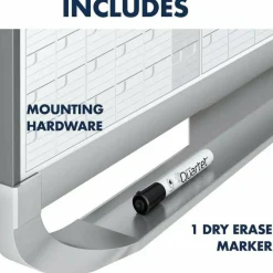 Quartet Prestige 2 Magnetic Dry-Erase 12 Month Calendar Board, 36