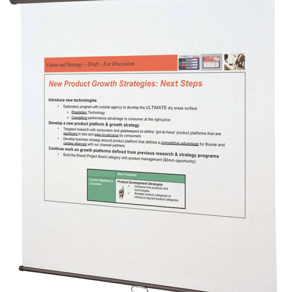 Quartet Wall Or Ceiling Projection Screen, 70" x 70"