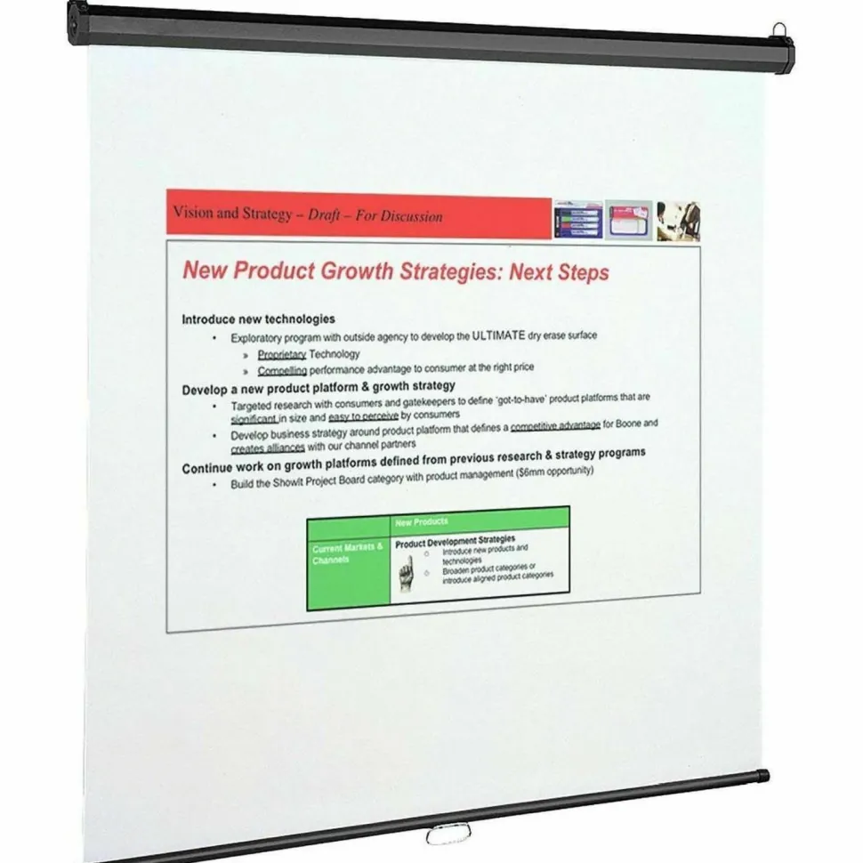 Quartet Wall Or Ceiling Projection Screen, 70" x 70"
