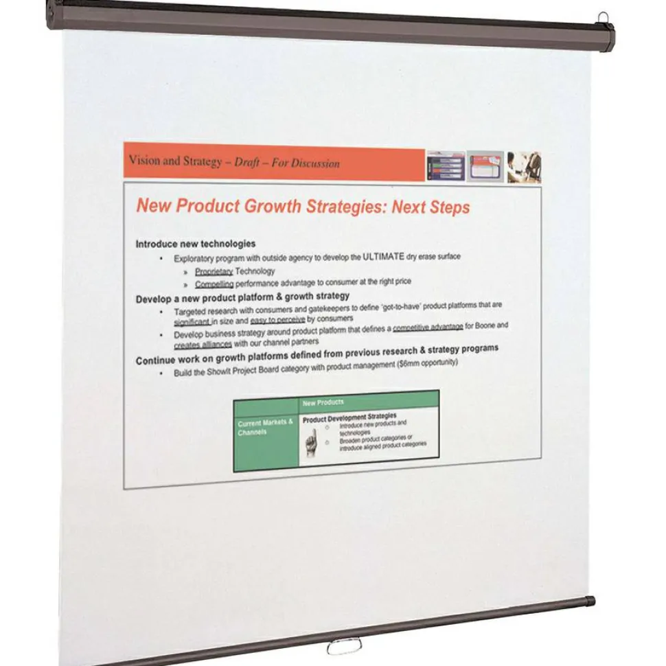 Quartet Wall Or Ceiling Projection Screen, 70" x 70"