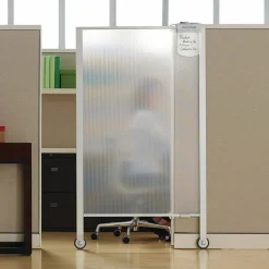 Quartet Workstation Privacy Screen, Silver