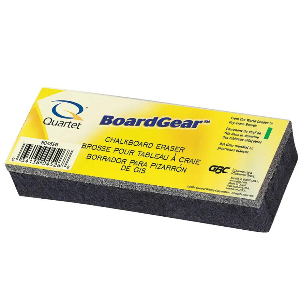 Quartet Zenith Sewn Chalkboard Eraser, 5" Felt