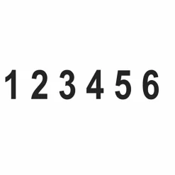 QWIKMARK Rubber Number Stamps - Number Stamp - 8 Bands - Steel - 1 Each