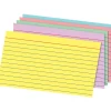 Rainbow Index Cards, Ruled, 5" x 8", Assorted Colors, Pack Of 100