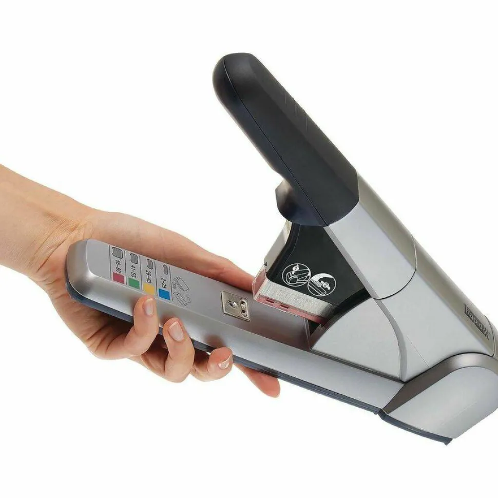 Rapid Heavy-Duty Cartridge Stapler, Silver