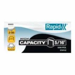 Rapid High-Capacity Galvanized Staples, 5/16