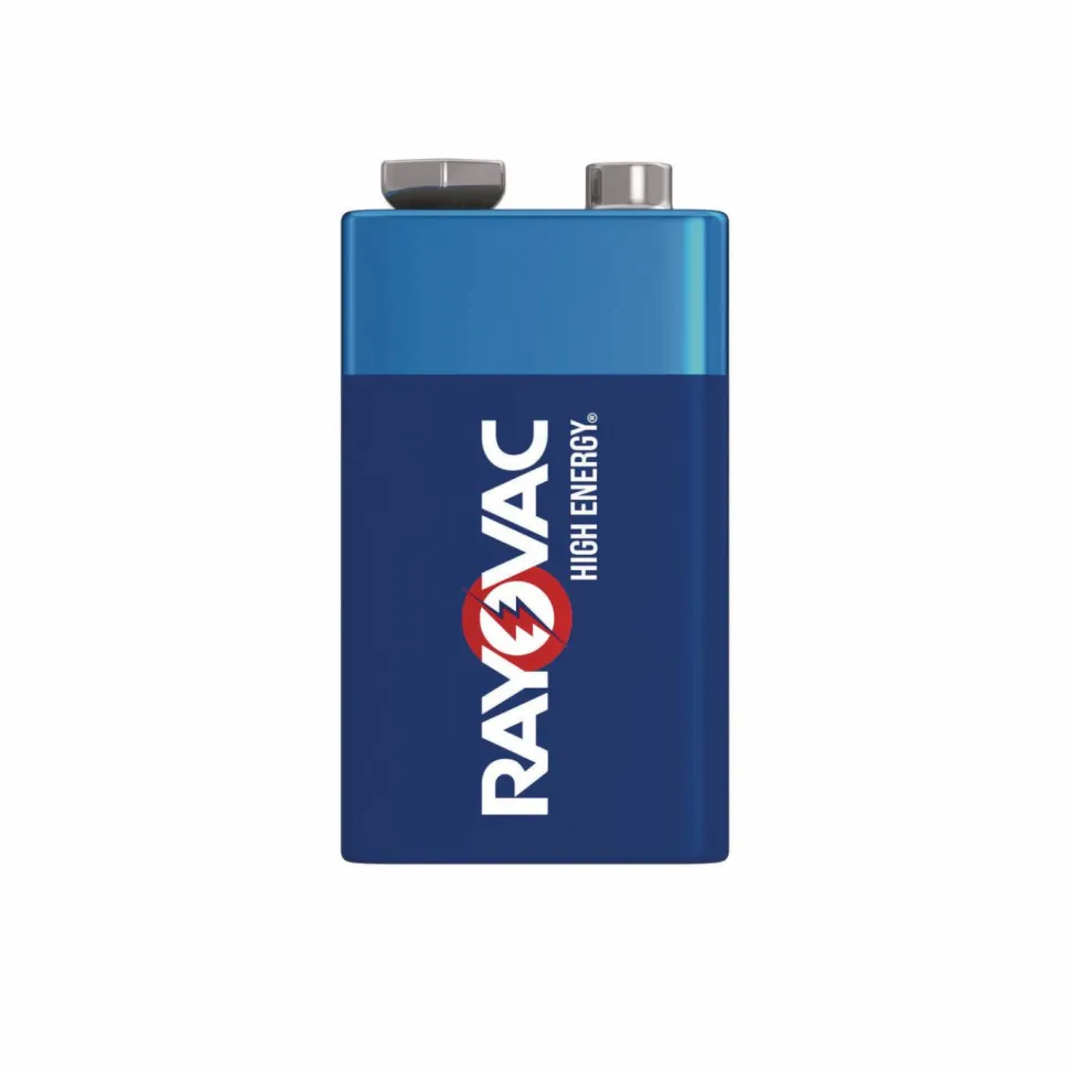 Rayovac High Energy Premium Alkaline 9V Batteries, 4/Pack