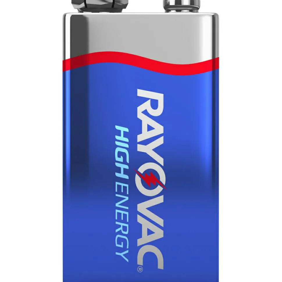 Rayovac High Energy Premium Alkaline 9V Batteries, 4/Pack
