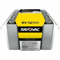Rayovac 9-Volt Ultra-Pro Alkaline Battery, 12-Packs