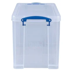 Really Useful Box Plastic Storage Container With Built-In Handles And Snap Lid, 19 Liters, 14 1/2