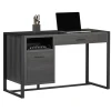 RealSpace DeJori 51”W Writing Desk, Charcoal
