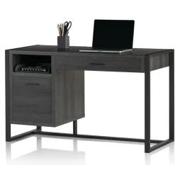 RealSpace DeJori 51”W Writing Desk, Charcoal