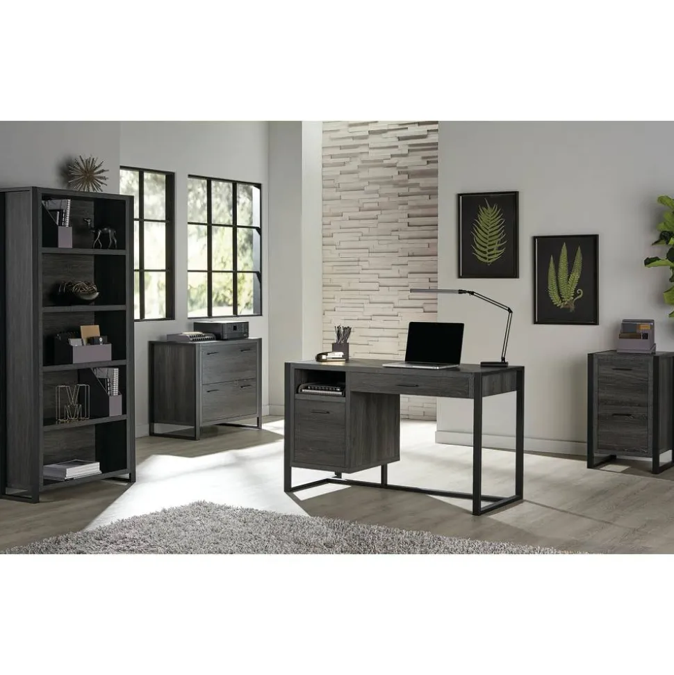 RealSpace DeJori 51”W Writing Desk, Charcoal