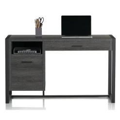 RealSpace DeJori 51”W Writing Desk, Charcoal