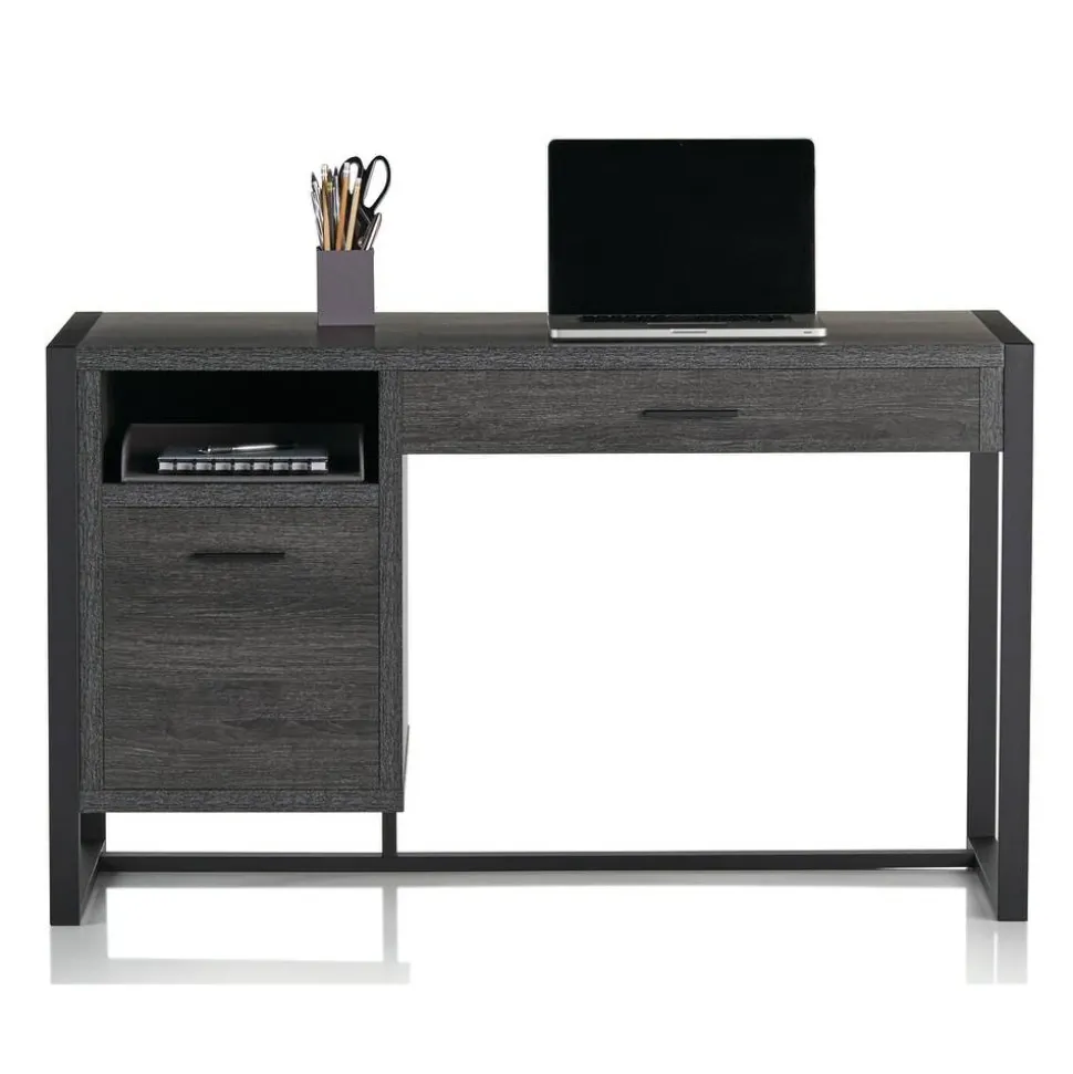 RealSpace DeJori 51”W Writing Desk, Charcoal