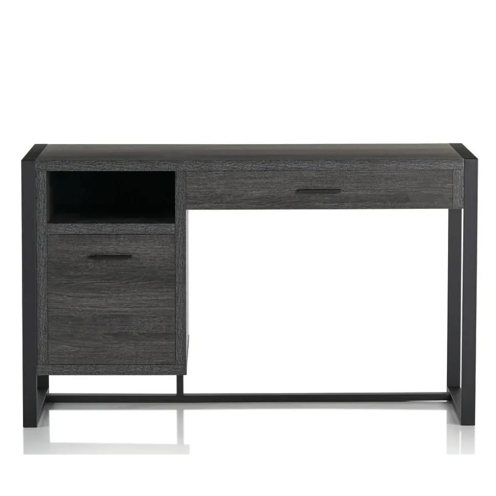 RealSpace DeJori 51”W Writing Desk, Charcoal