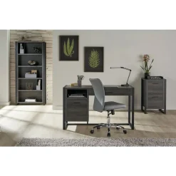 RealSpace DeJori 51”W Writing Desk, Charcoal