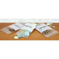 Reclosable Bags With Write-On Panel, 3