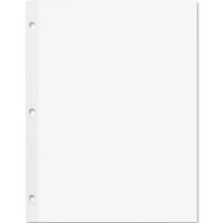 Rediform Heavyweight Reinforced Filler Paper - Letter - 100 Sheets - Plain - 20 lb Basis Weight - 8 1/2